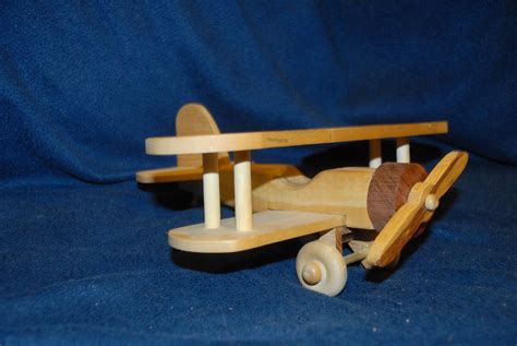 Toy Wooden Airplane Handcrafted | Etsy