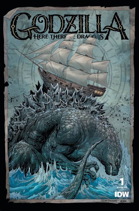 APR231559 - GODZILLA HERE THERE BE DRAGONS #1 CVR B KIRKHAM - Previews World