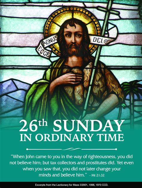 26th Sunday in Ordinary Time