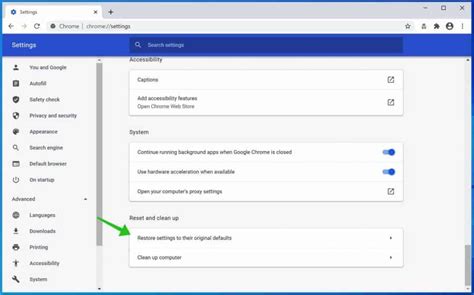 How to reset google chrome settings to default - jolodownloads