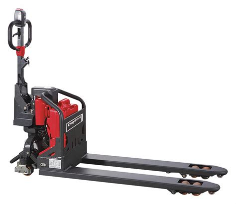 DAYTON Powered Pallet Jack, 3,000 lb Load Capacity, 70 in x 27 in x 52 ...