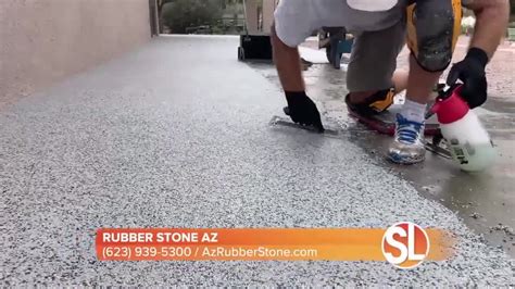 Rubber Stone AZ offers a simple solution for covering ugly concrete - YouTube