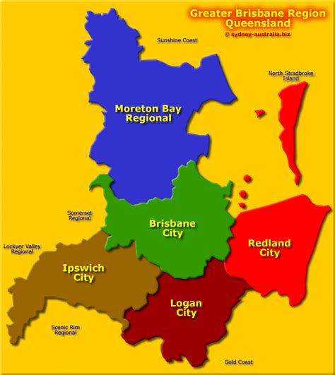 Greater Brisbane Region Map