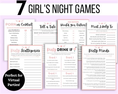 Girls Night Games Girl's Night Game Bundle Ladies Night - Etsy Australia