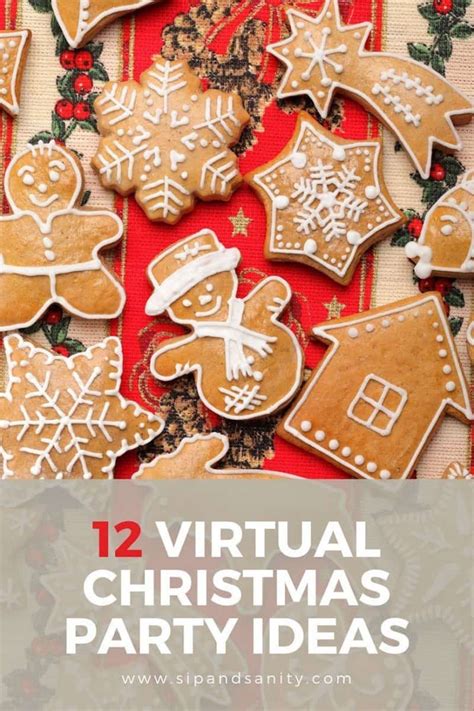 12 Festive Ideas for a Virtual Christmas Party • Sip + Sanity