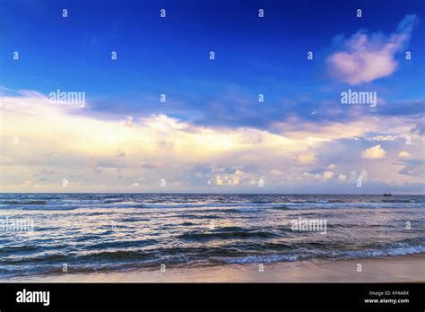 Blue sea beach Stock Photo - Alamy