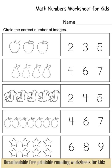 Count and Match: Fun Math Activities for Kindergarten 1 | Kindergarten math worksheets addition ...