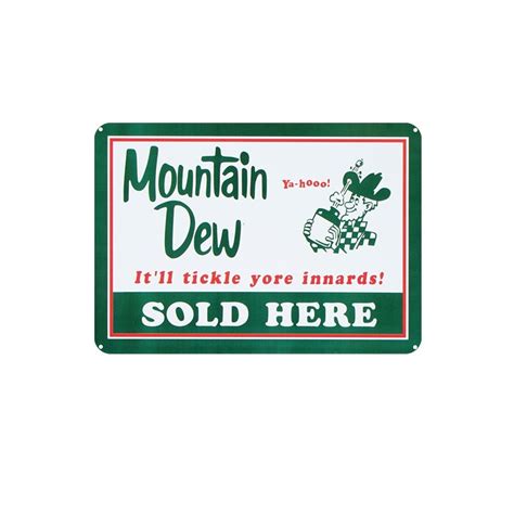 Mountain Dew Sold Here Sign – OLD TIME TIN SIGN STORE