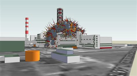 The Chernobyl nuclear power plant at the day of the accident | 3D Warehouse