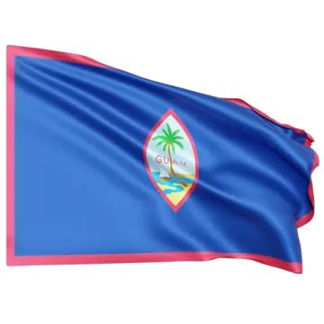 Guam Flag With Pole, Guam Flag Waving, Guam Flag Waving Transparent ...