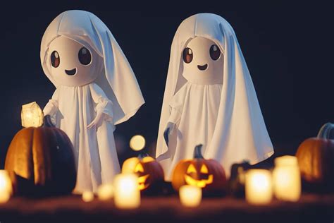 Cute Halloween ghosts