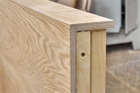 Joinery. Plywood Desk. Veneered Plywood Countertop Manufacturing Process. Furniture ...