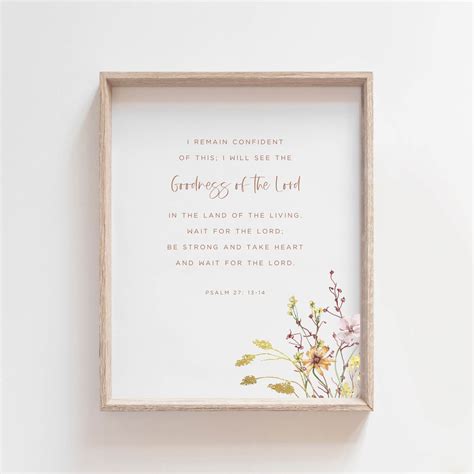 Psalm 27 Wall Art – Good Prints Collective