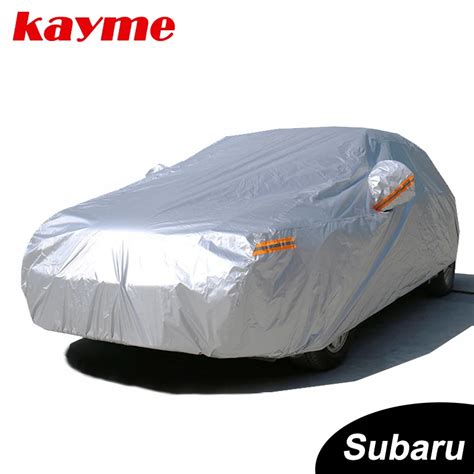 Kayme Waterproof full car covers sun dust Rain protection cover auto suv protective for bra xv ...