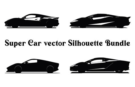 Vector Car Silhouettes Bundle, Set of Car vector silhouette Clipart ...