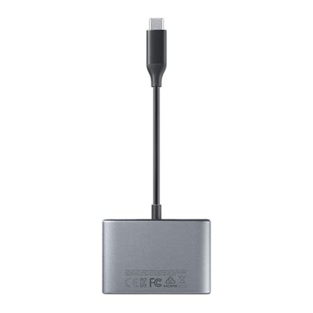 Official Samsung Grey Multiport Adapter (USB-A, HDMI, Type-C)