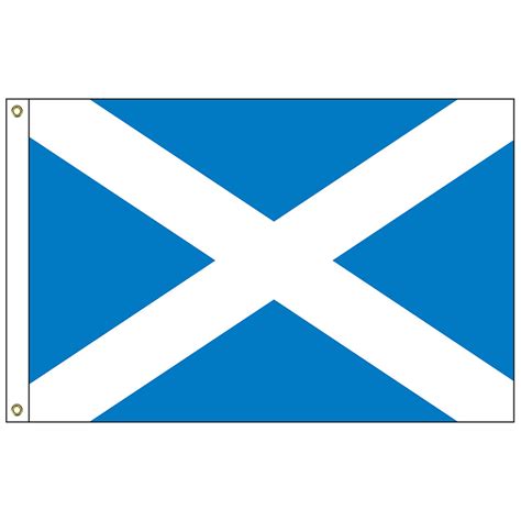 FW-125-SCOTCROSS Scotland with Cross 2′ x 3′ Outdoor Nylon Flag with Heading and Grommets ...