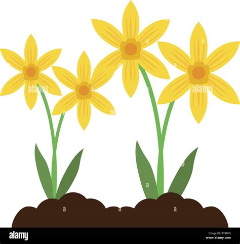 Cartoon of garden flowers hi-res stock photography and images - Alamy