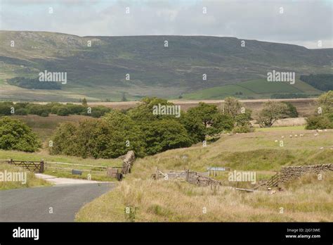 Trough of Bowland valley in the Forest of Bowland Area of Outstanding Natural Beauty Stock Photo ...