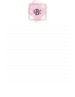 Free Monogrammed Stationery - Personalize online & Print at home