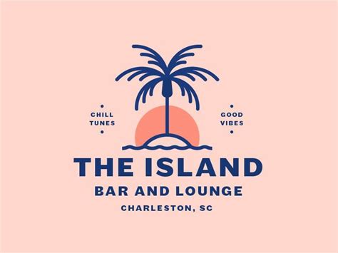 The Island | Logo design, Line art design, Surf logo