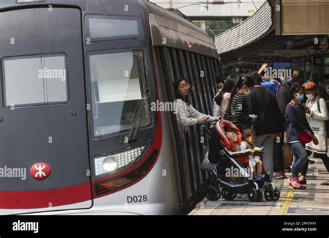 MTR trains seen at the MTR station. Hong Kong MTR Corporation (MTRC) is to announce the ...