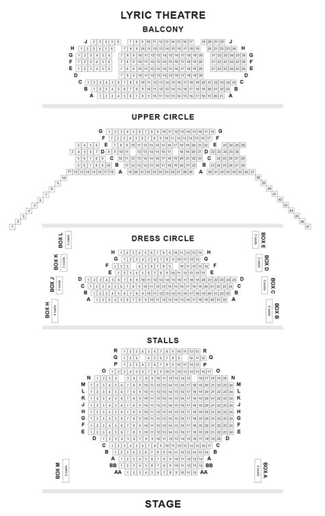 Seating Plan | Lyric Theatre