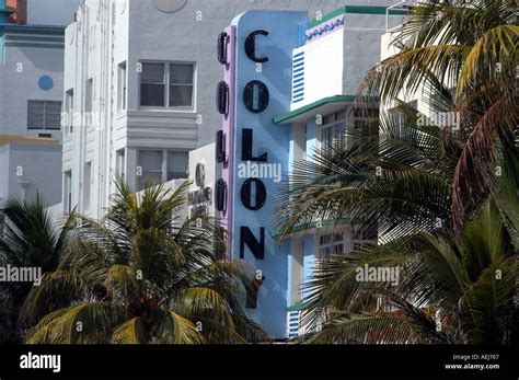 Art deco architecture Ocean Drive Miami Beach Florida Stock Photo - Alamy