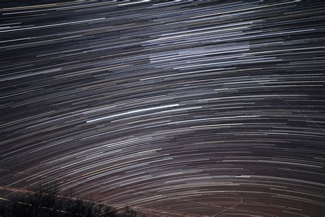 Star trails in southern sky