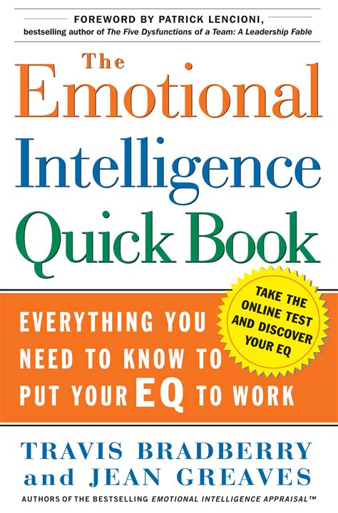 The Emotional Intelligence Quick Book | Book by Travis Bradberry, Jean ...