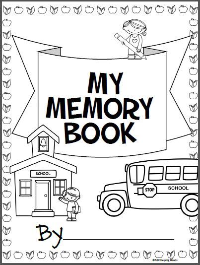 Free Memory Book (8 pages) | Made By Teachers | Memory book school, Preschool memory book ...