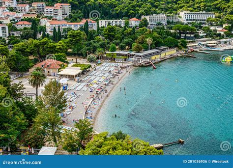 Mesmerizing View of the Lapad Beach in Dubrovnik, Croatia Stock Photo ...