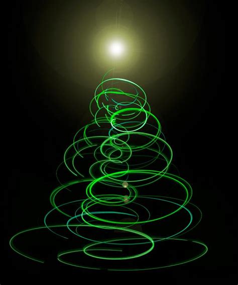 Photo of Abstract green Christmas tree light | Free christmas images