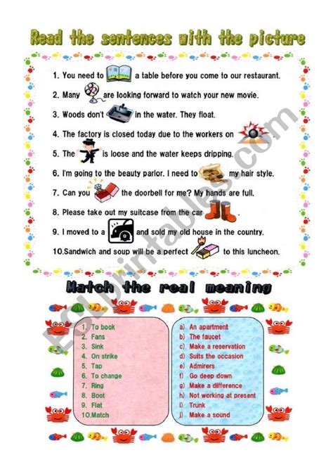 ?? Funny sentences?? - ESL worksheet by micah