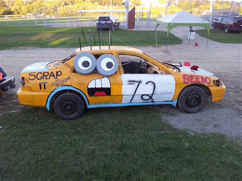 Minion demolition derby car | We voted for this car as the "… | Flickr