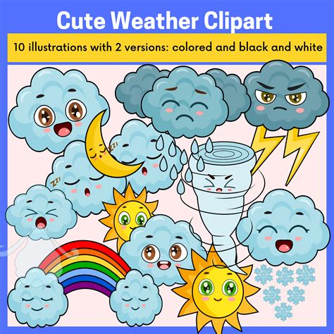 Cute Weather Clipart | Made By Teachers