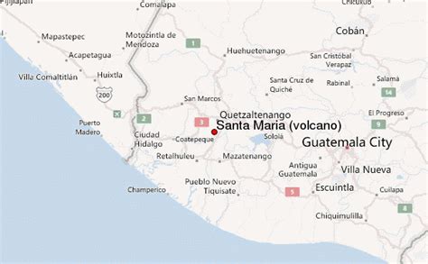 Santa María (volcano) Mountain Information