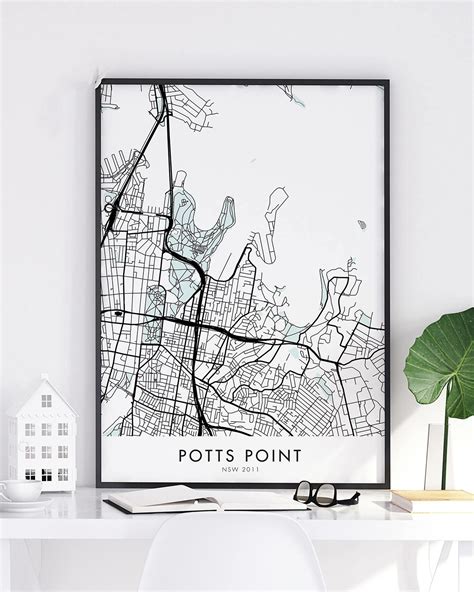 Sydney – Potts Point Map Print - Chelsea Chelsea