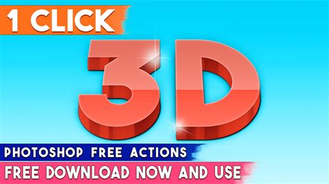 1-Click Transform 3D Effects Photoshop Premium Actions