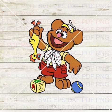 Baby Fozzie Muppet Babies 033 Svg Dxf Eps Pdf Png Cricut | Etsy