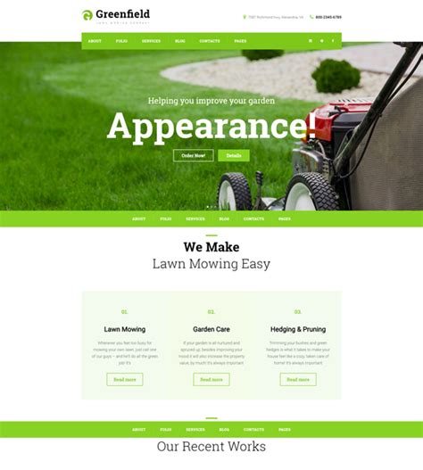 Lush And Lively WordPress Themes For Landscapers, Lawn Care Companies ...