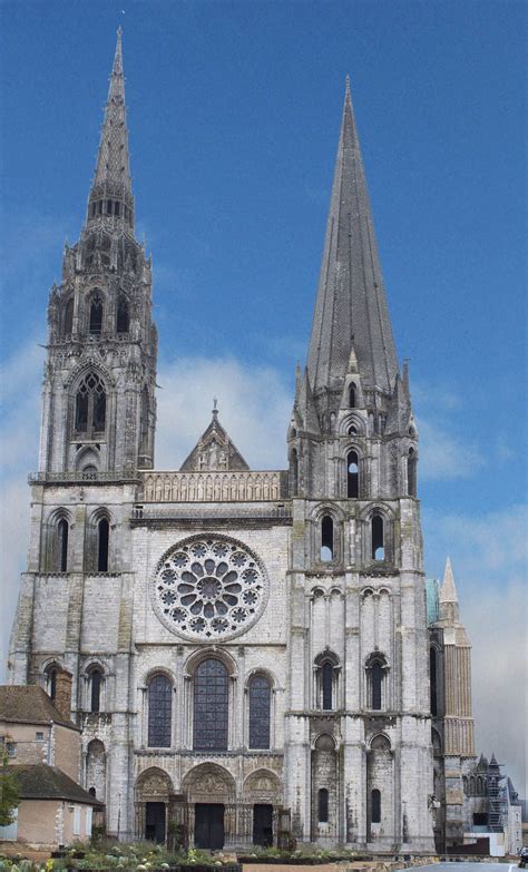 Chartres Cathedral. Chartres, France. Gothic Europe. Original ...