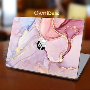 Hp Notebook Laptop Skin Electronics Accessories Pink Marble ...