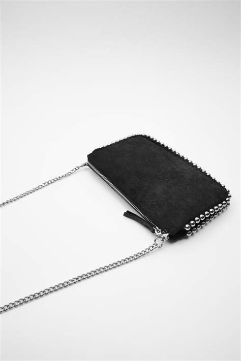 STUDDED BLACK CROSSBODY BAG | ZARA United States