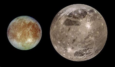 Europa & Ganymede Size Comparison | Size comparison of two J… | Flickr