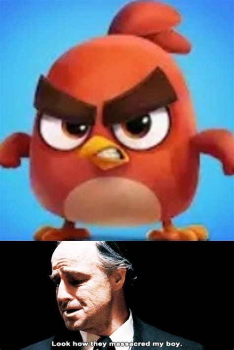 Red Angry Bird Meme