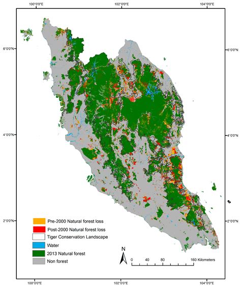 Malayan Tiger Habitat Map