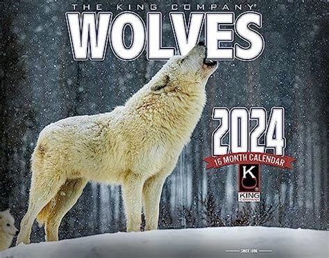 Amazon.com: Wolf Pack Calendar 2024 - Deluxe 2024 Wolves Wall Calendar ...