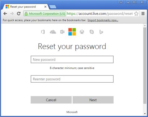 Reset Forgotten Microsoft Account Password for Windows 10 / 8