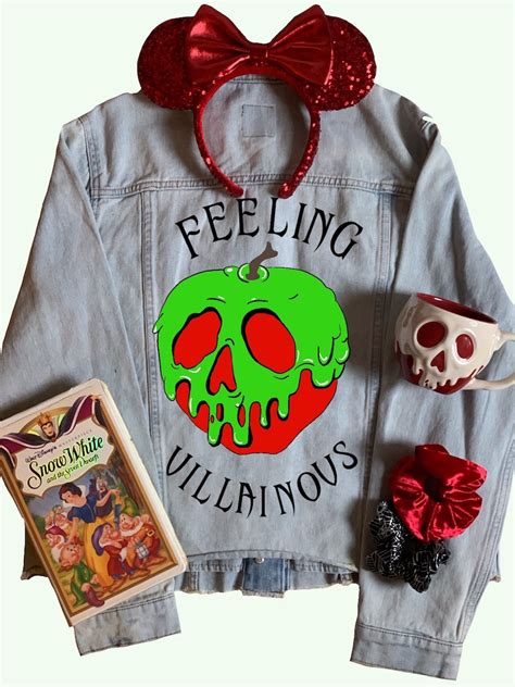 Disney Evil Queen Poison Apple Villain Halloween Custom Jacket | Etsy